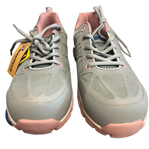 NWT Nautilus Safety Footwear Spark CT Gray and Pink 8.5M - Picture 2 of 11